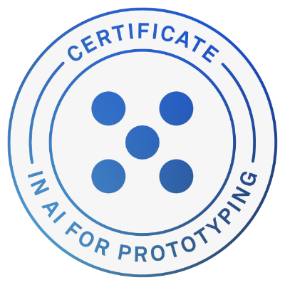 UX Design Institute Badge - Certificate in AI for Prototyping